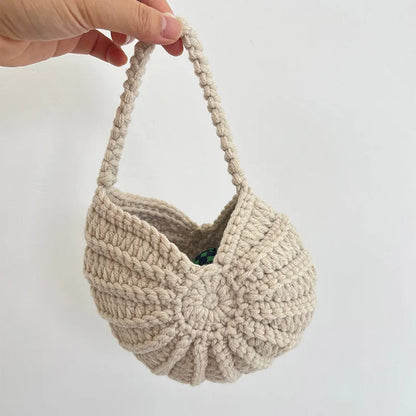 Handmade Seaside Messenger Bag - Womens Crossbody Bag with Conch Shell and Pearls
