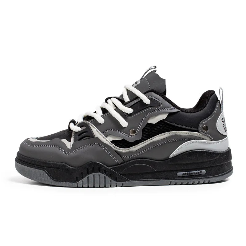 Men's shoes four seasons of the new style all kinds of students retro platform leisure sports shoes