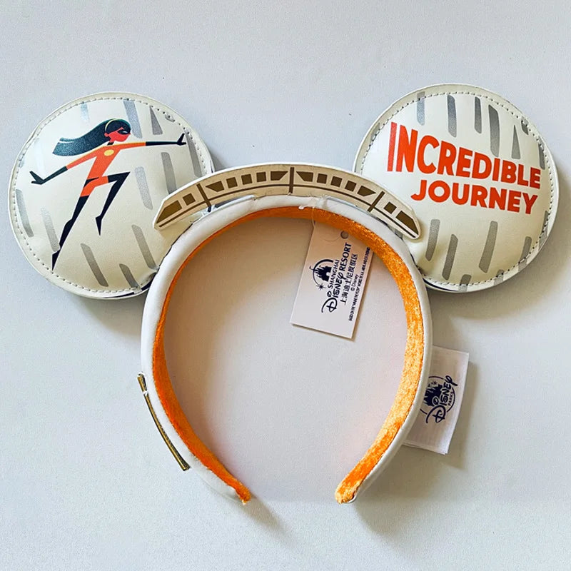 Disney Princess Headband - Mickey Ear Hair Hoop with Sequin Bow