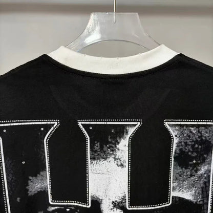 26SS Y2K High Quality American Retro Trendy Fashion Tops LIFE HUSTLERS 100% cotton large size loose Men's Women's T-Shirt