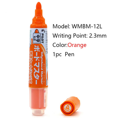 Pilot Whiteboard Marker Pen Stationery White Board Markers 1.7/2.2-5.2/2.3MM Tips Dry-Erase Refillable Liquid Ink School Office