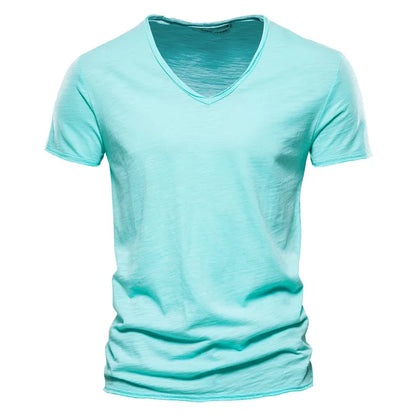 Quality 100% Cotton Men T-shirt Fashion Cut Design Slim Fit Soild Men's t-shirt Tops Tees Brasil Short Sleeve T Shirt For Men