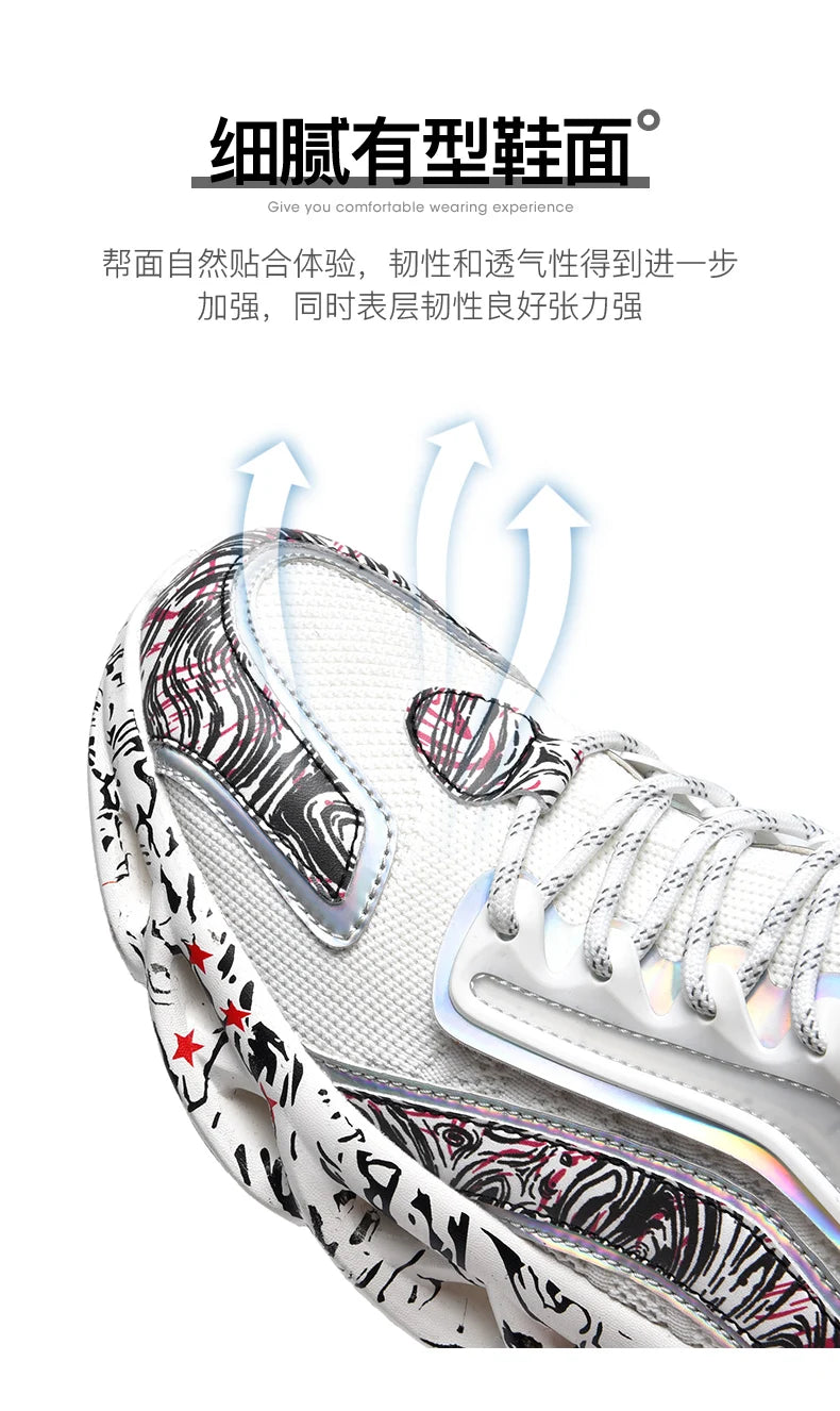 Men Casual Sneakers - Luxury Breathable Trainers Slip-On Running Shoes