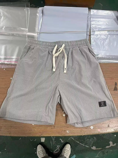 Men's Summer Casual Sports Shorts Plaid Checkered Loose Knee Length Shorts American Fashion Sports Street Shorts
