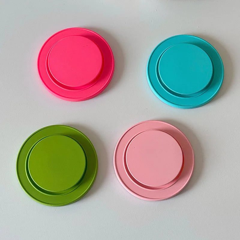 3D Simple  Solid Color Holder For Magsafe Magnetic Phone Griptok Grip Tok Stand For iPhone Wireless Charging Case Finger Holder