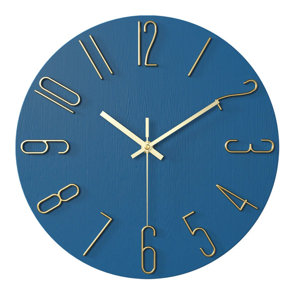 Battery-Powered 12-Inch Analog Wall Clock - Small Clock for Home Office Kitchen and Classroom
