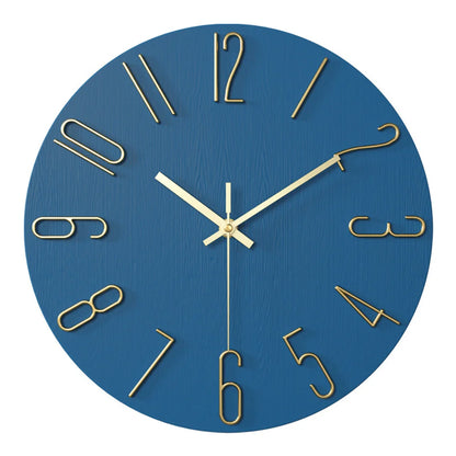 Battery-Powered 12-Inch Analog Wall Clock - Small Clock for Home Office Kitchen and Classroom