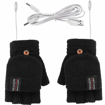 Electric Heating Gloves Hand Warmer Gloves Heater Rechargeable USB Reusable Laptop Suitable for Sports Skiing Winter Warm Gloves