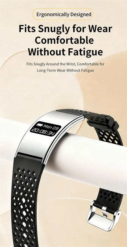 New Smart Bracelet Men Fitness Tracker IPX8 Waterproof Heart Rate Sleep Monitor Outdoors Sports Smartwatch Band For Android IOS