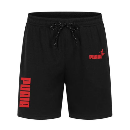 Men's Running Shorts Casual Sports Breathable Mesh Quick Dry Shorts Outdoor Hiking Clothing Fitness Quick Dry Drawstring Shorts