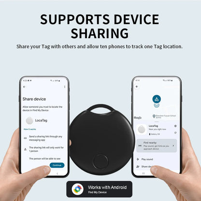 For Google Smart GPS Tracker Work With Android Google's Find Hub App Locator Keys Elderly Pet Finder for Samsung XIAOMI Phones