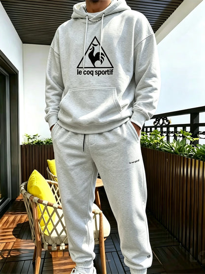 2026 Men's Suit Sporty Set - New Fall_Winter Two-Piece Couple Sweatshirt and Drawstring Casual Pants