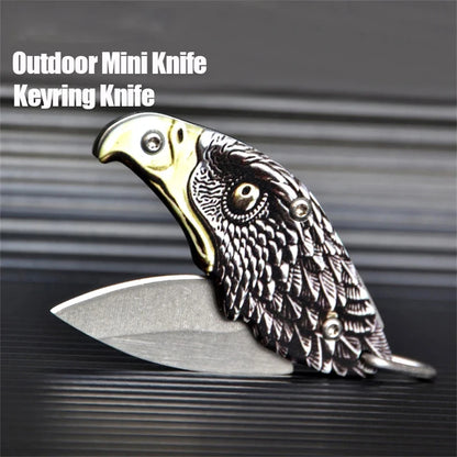 Folding Stainless Steel Knife - Portable Utility Paring Knife for Fruits and Vegetables