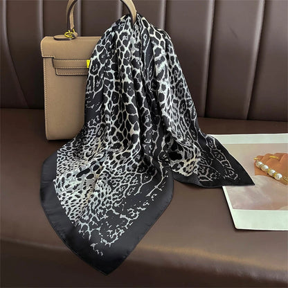 Luxury Satin Silk Scarf - Womens Fashion Shawl Hijab Neckerchief Bandana 2023
