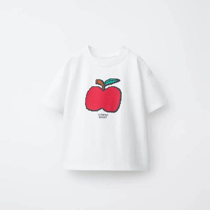 Printed Cartoon T-shirt For Kids Clothing Summer Costume Simple Fashion Baby Girl And Boy Short Sleeve Tees Tops Children Tshirt