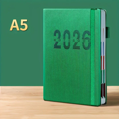 2026 New Calendar Log: Time Management 365 Day Plan Office、 400 Pages, Daily Plan | Visual Organization|