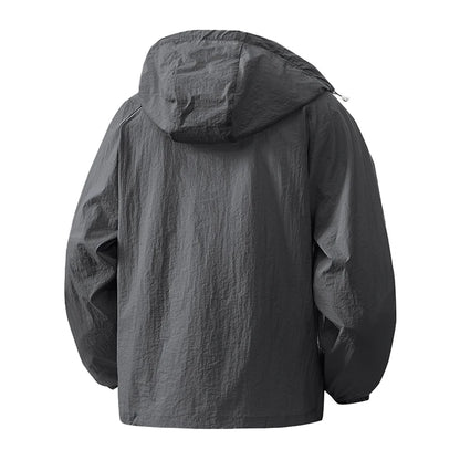 LNGXO Women's Men's Sun Protective Jackets Camping Mountaineering Hiking Outdoor Sports Windbreaker Summer Lightweight Coat