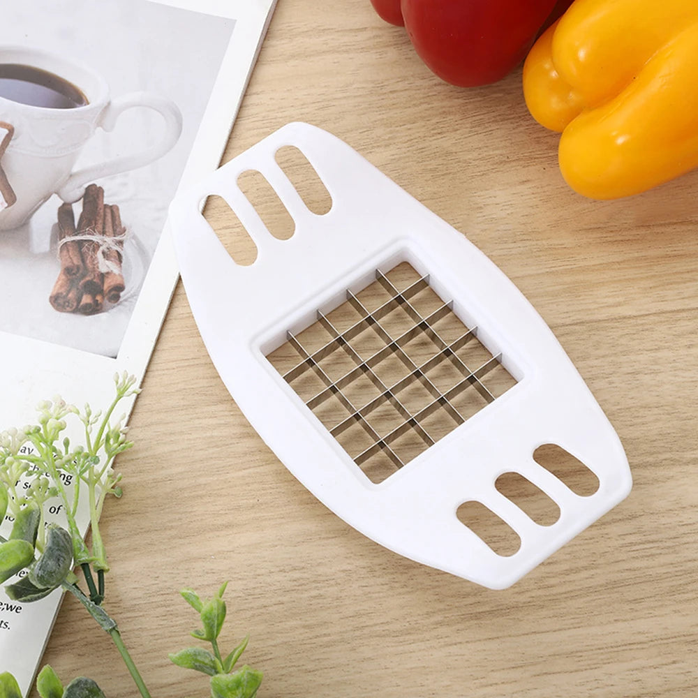 Potato Slicer - Handheld Vegetable Slicer & Tomato Cutter Tool | Plastic Blade Kitchen Accessory