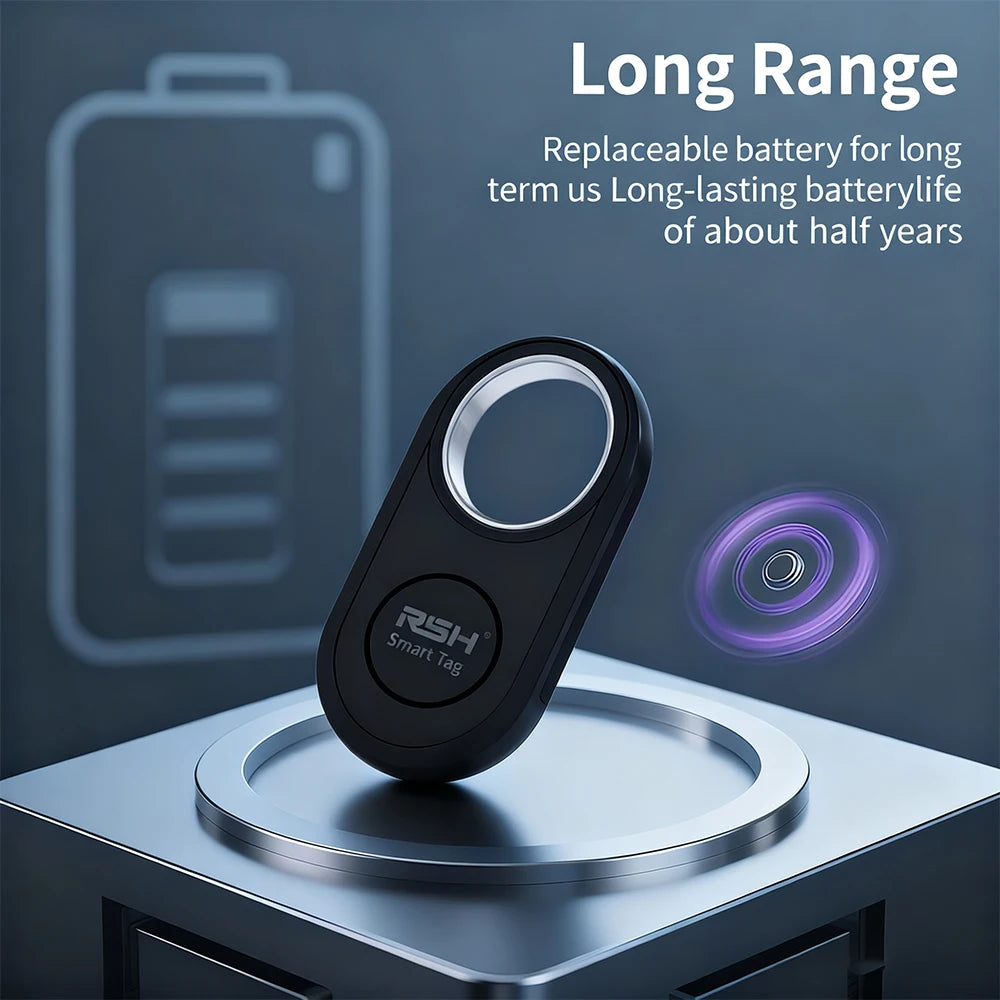 Google Find My Smart Tag Bluetooth Tracker Anti Lost Item Finder Locator for Android Keys Wallet Luggage Pet Replaceable Battery