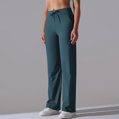 Yoga Straight Leg Sweatpant Straight Leg Women's Loose Tracksuit Pants Wide Leg Outdoor Gym Runing Casual Tracksuit Pants