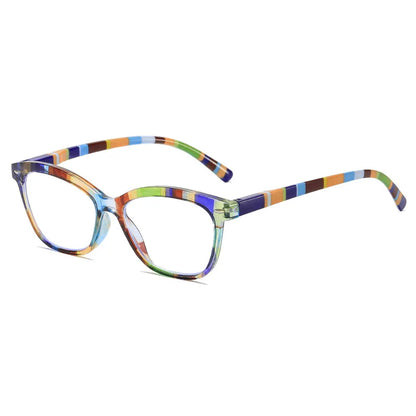 Reading Glasses Women – Lightweight Rectangle Plastic Frame With Anti-Reflective Lenses