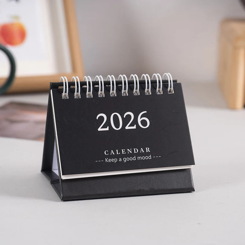 2026 Mini Desk Calendar Desktop Notepad Ornament Cute Simple Calendar,Christmas New Year Gift, Daily Planner Table Calendar