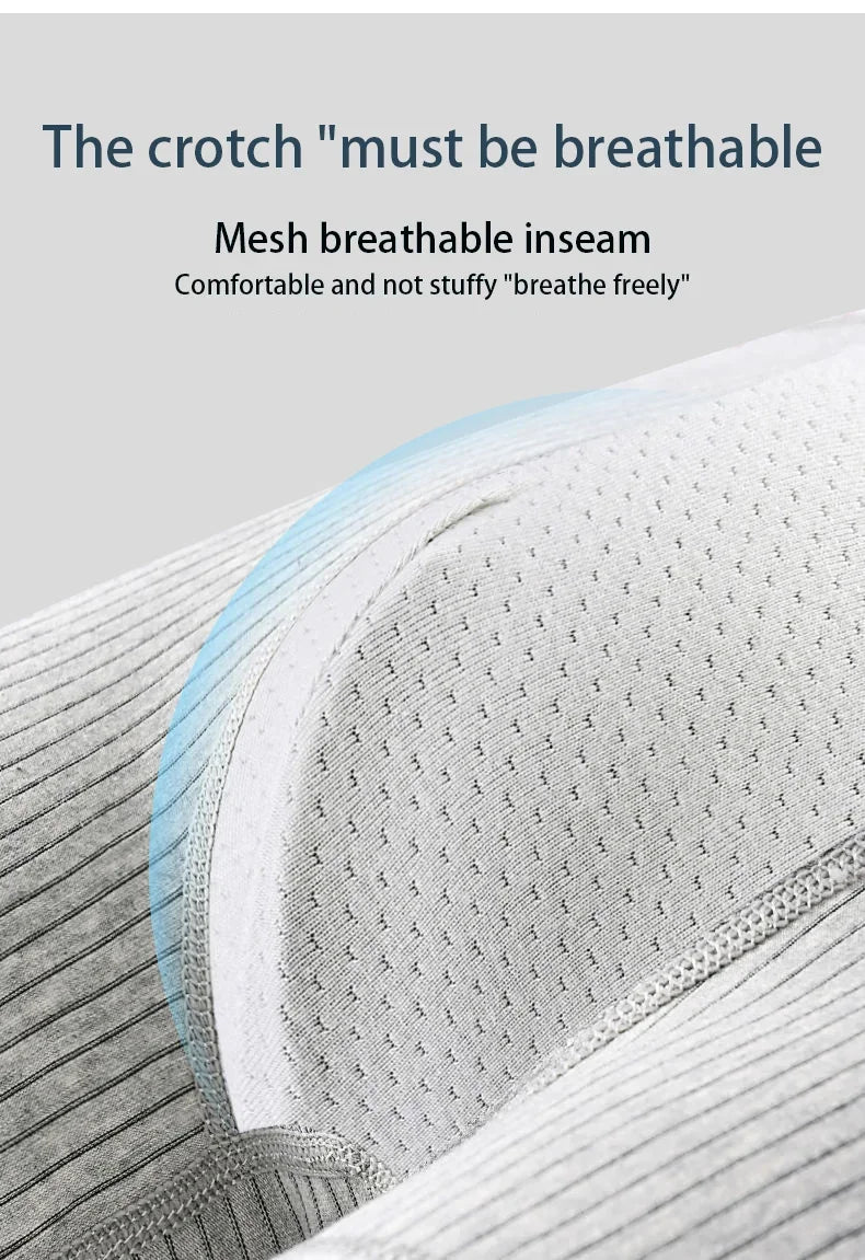 4Pcs Plus Size 6XL Men's Underwear 95% Cotton Boxer Soft Breathable Skin Friendly Individually Packed Fashionable
