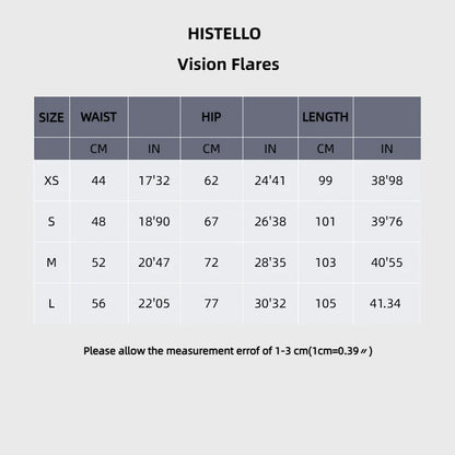 HISTELLO Vision Flare Leggings Seamless Yoga Stretchy Wide Leg Trousers Gym Running Workout Sports Clothing Quick Dry Breathable