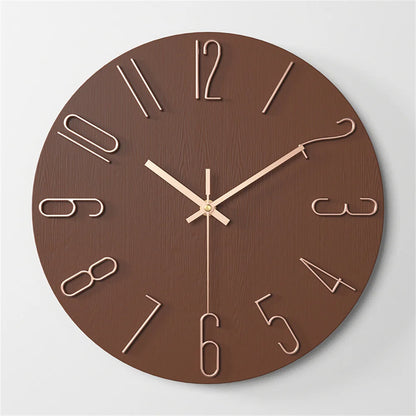 Battery-Powered 12-Inch Analog Wall Clock - Small Clock for Home Office Kitchen and Classroom
