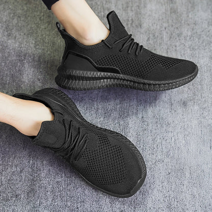 Men Walking Shoes Fashionable Lightweight Outdoor Breathable Sports Flat Mesh Comfortable Casual Tennis Shoes for Men