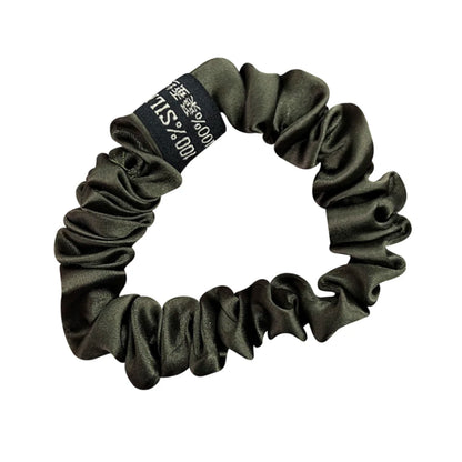 100% Pure Mulberry Silk Scrunchies Hair Bands Ties Gum Elastics Ponytail Holders for Women Girls Hair Accessories 19 Momme 1.5CM