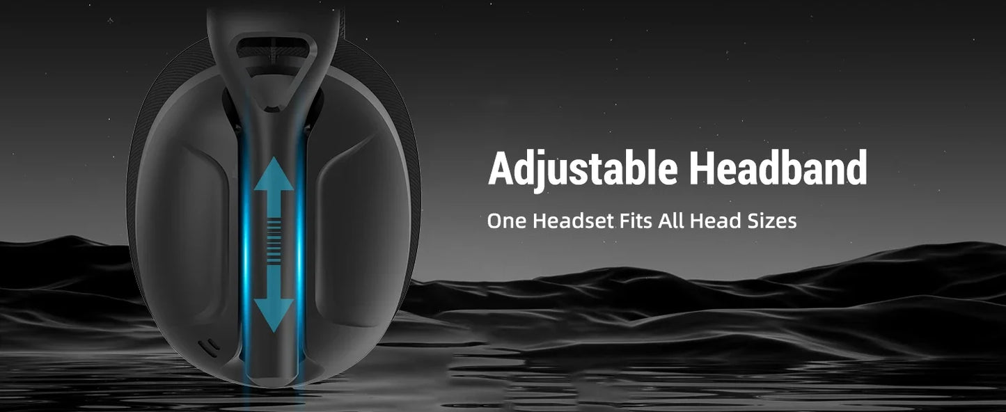 ATTACK SHARK L80PRO Wireless Gaming Headset 2.4G/BT/Wired Ultra-Light 40mm Drivers Low Latency Headphone for PC PS5 Switch Xbox