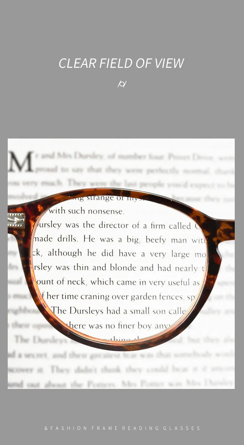Reading Glasses Unisex – Small Round Frame Anti Blue Light Eyewear With Plastic Titanium Frame