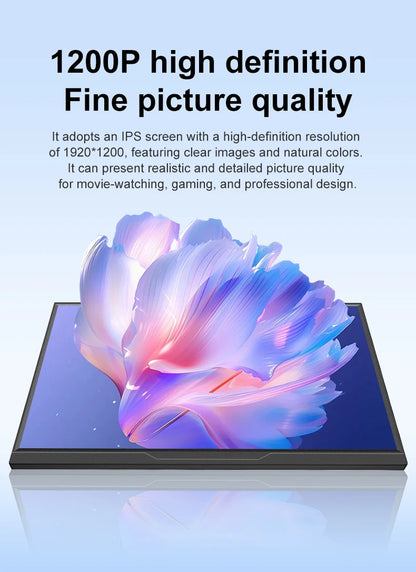16inch Portable Monitor - USB C Portable Display | IPS Panel Slim Travel Monitor