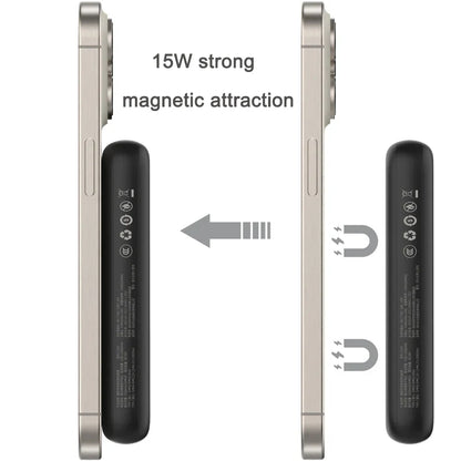 【CCC 3C Certified】10000mAh Magnetic Wireless Power Bank PD20W Fast Charging for iPhone Samsung Xiaomi Type-C External Battery