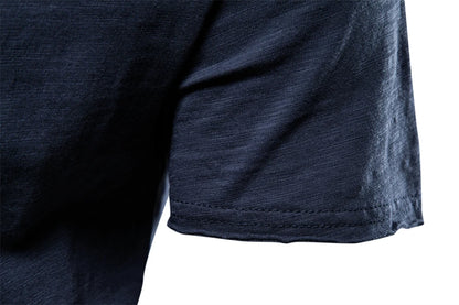 Quality 100% Cotton Men T-shirt Fashion Cut Design Slim Fit Soild Men's t-shirt Tops Tees Brasil Short Sleeve T Shirt For Men