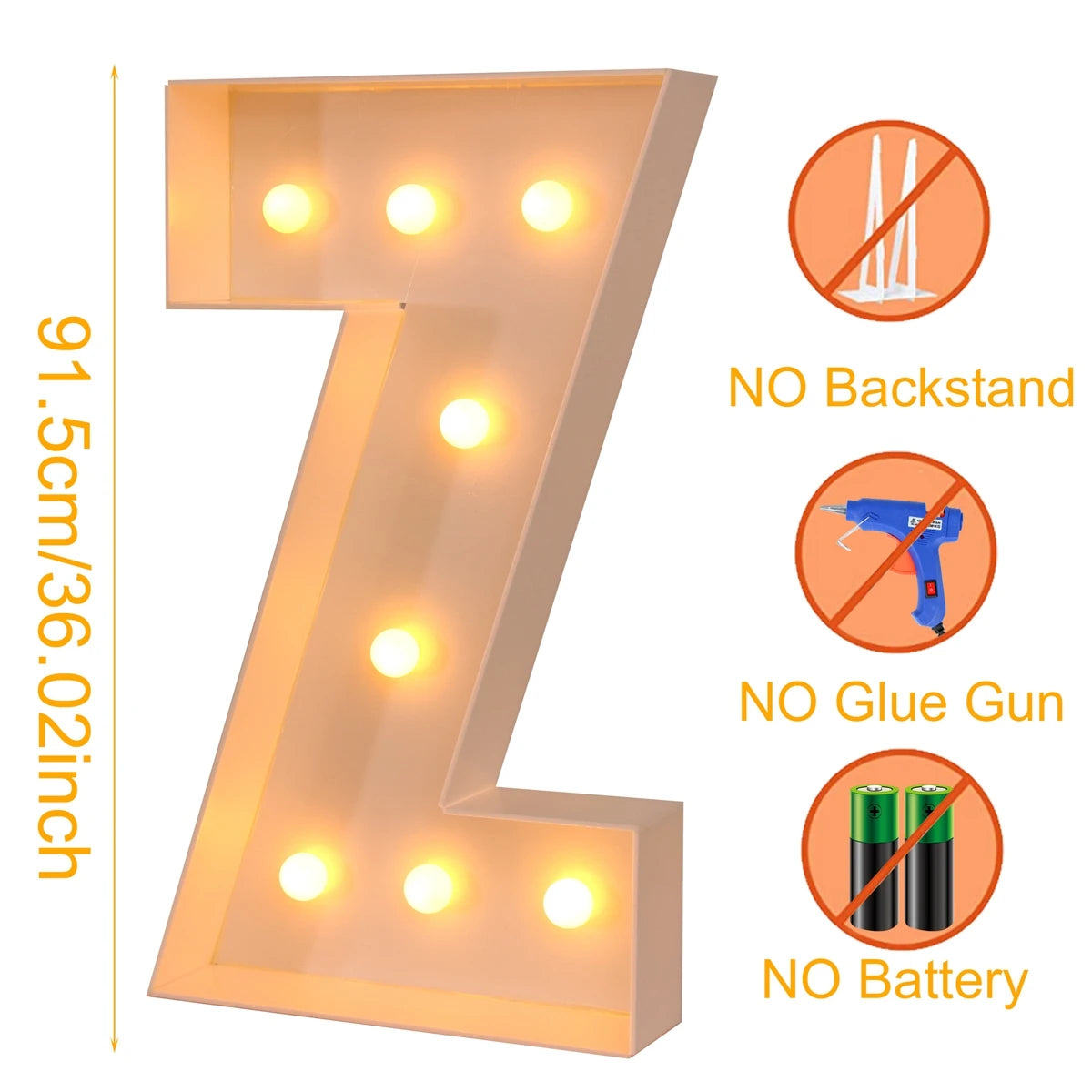 Giant LED Light Box - 915CM Baby Shower Birthday  Wedding Decor