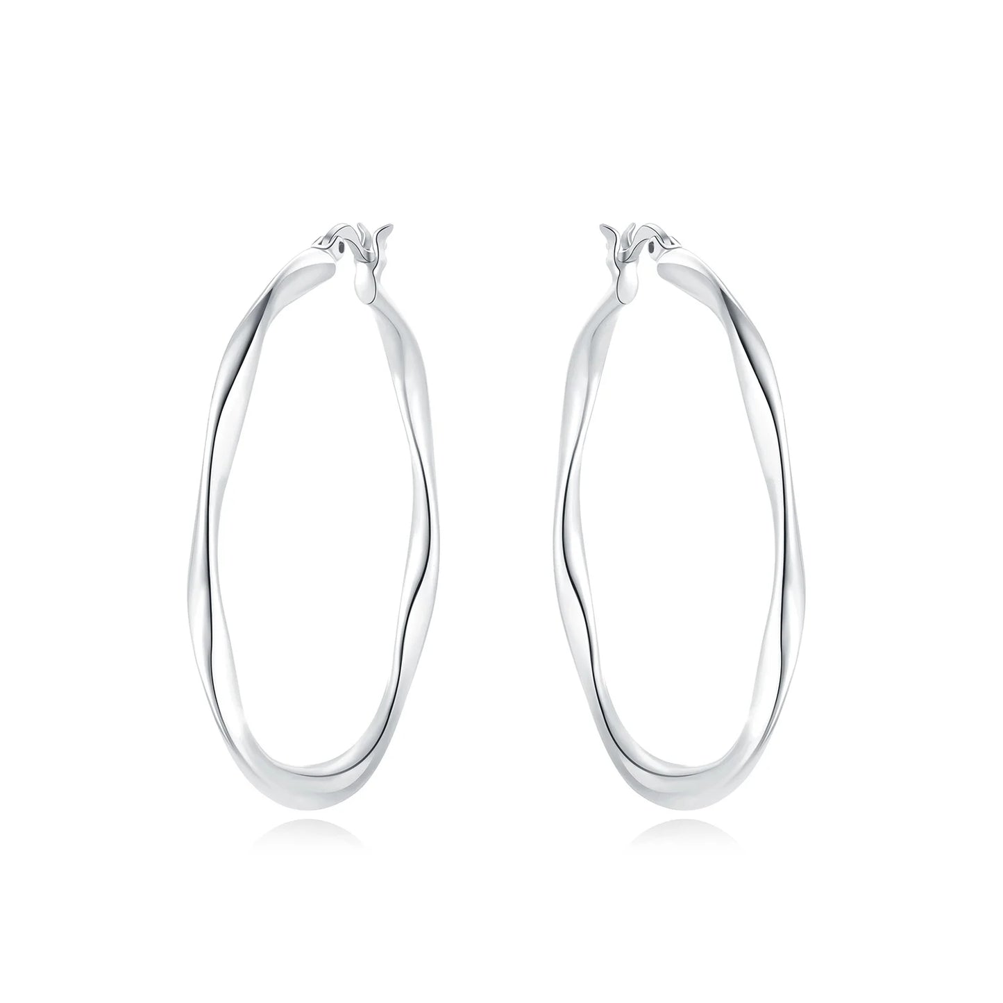 Orstarry S925 Sterling Silver Square Chain With Stone Inlaid Earrings Hoop Earrings For Women Jewelry Original Party Trendy Gift