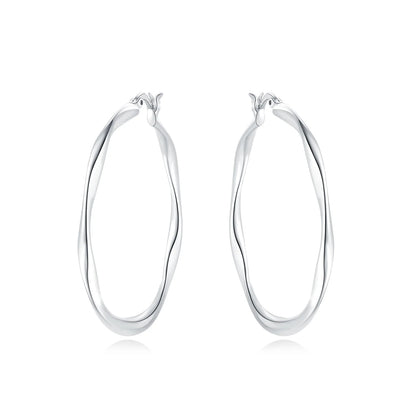 Orstarry S925 Sterling Silver Square Chain With Stone Inlaid Earrings Hoop Earrings For Women Jewelry Original Party Trendy Gift