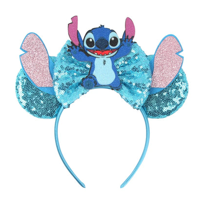 Disney Mouse Ears Headband - Glitter Cosplay Hair Accessories for Boys  Girls