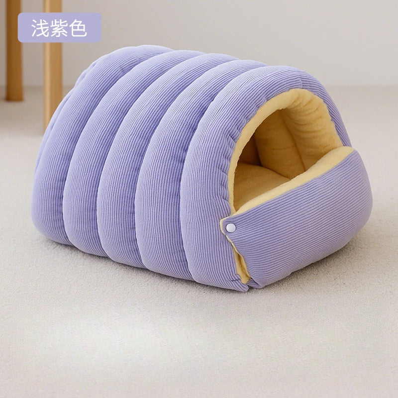 Cat Nest Four Seasons Universal Removable and Closed Cat Bed Winter Dog Nest Warm Sleeping Bag with Thick Velvet Pet Supplies
