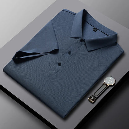 Men's Polo Shirt - Summer Quick Dry Casual Work Shirt | Plus Size Breathable Solid Color