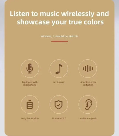 Stereo P47 Headset 5.0 Bluetooth Headset Folding Series Wireless Sports Game Headset  Foldable Wireless Bluetooth Headphone