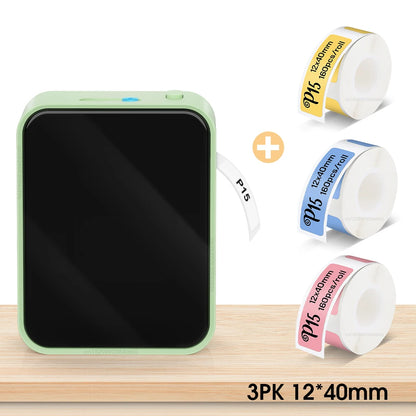 Wireless Bluetooth Label Printer Portable Thermal Printer Marklife P15 Inkless Labeling Machine Mini Label Maker P15 Sticker