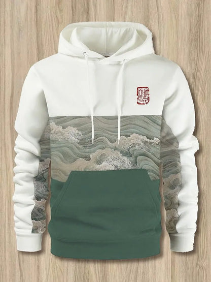 New Autumn And Winter Men's 3D Print Hoodies Japanese Harajuku Fashion Casual Sports Hooded Anime Beast Pattern Man Hoodie