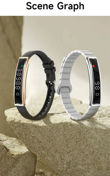 LIGE Ladies Smart Bracelet Men Health Sleep Heart Rate Monitoring Fashion Sports Band Fitness Tracker Smart Wristwatch For Women