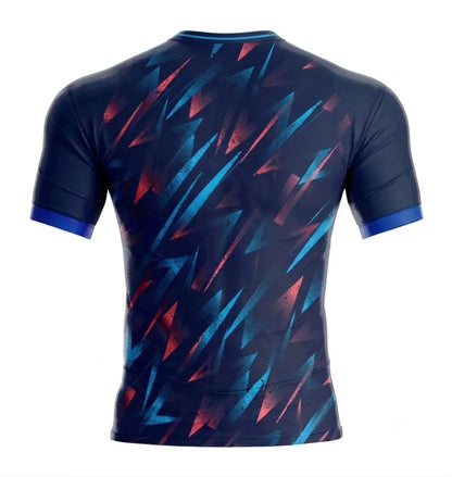 NEW HAITI Crew Neck Jersey Crew Neck T-Shirt 3D Graphic Printed Kid Sportswear Athletic Fitness Training Tee Tops Football Shirt