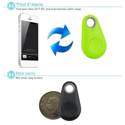 5pcs Smart Bluetooth Tracker Key Locator Pet Anti Lost Sensor Device Mini GPS Tracker For Kid Car Pets Wallets Luggage Suitcases