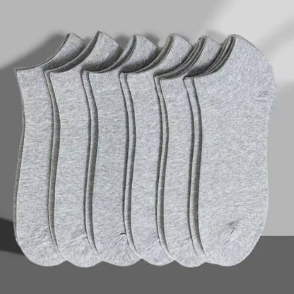 Unisex Casual Plain Color Boat Socks Thin Breathable Comfy Anti Odor Sweat-absorbing Ankle Socks For Men Women black,white,gray