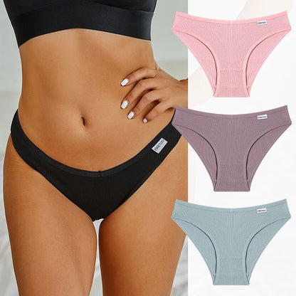 Cotton Women's Panties - Low Waist Briefs | Comfortable Soft Cotton Underwear